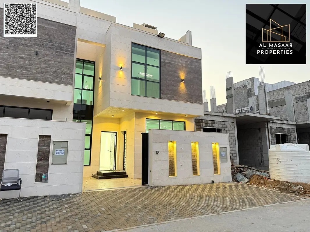 Villa with all registration and ownership fees included, ready to move in, in one of Ajman's most prestigious areas, freehold ownership.