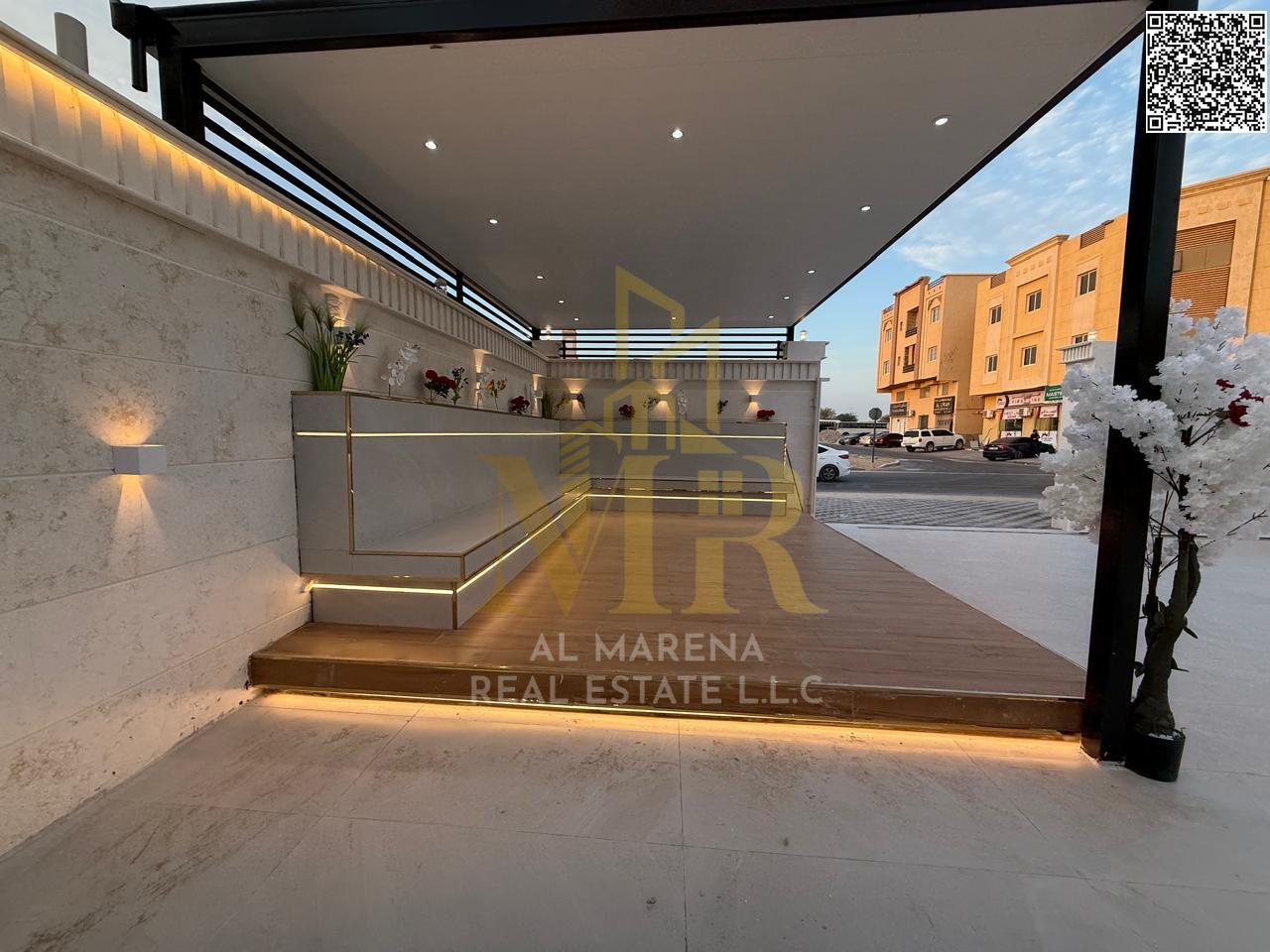 A luxurious villa with a modern design located in Al Muwaihat 1, featuring spacious areas and high-quality finishes, with an ideal location directly o
