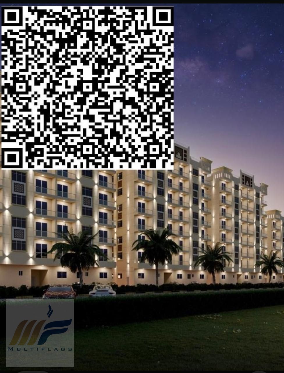 Own a two-bedroom apartment with a living room in New Ajman, in Princess Village, Al Yasmin area, with the lowest down payment and longest payment per