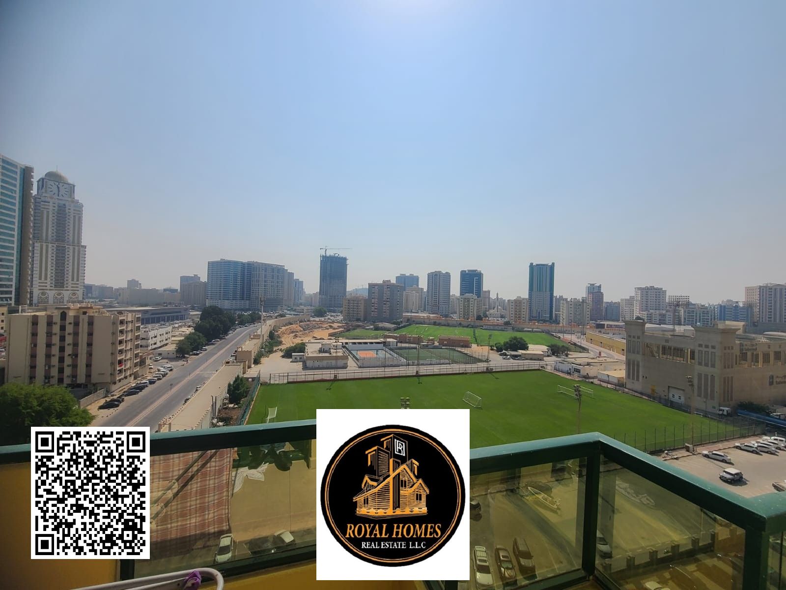 Hot Offer Cheapest Price One Bedroom 1BHK Full Stadium View & Open City Amazing View For Sale At Prime Location of Rashidiya Towers