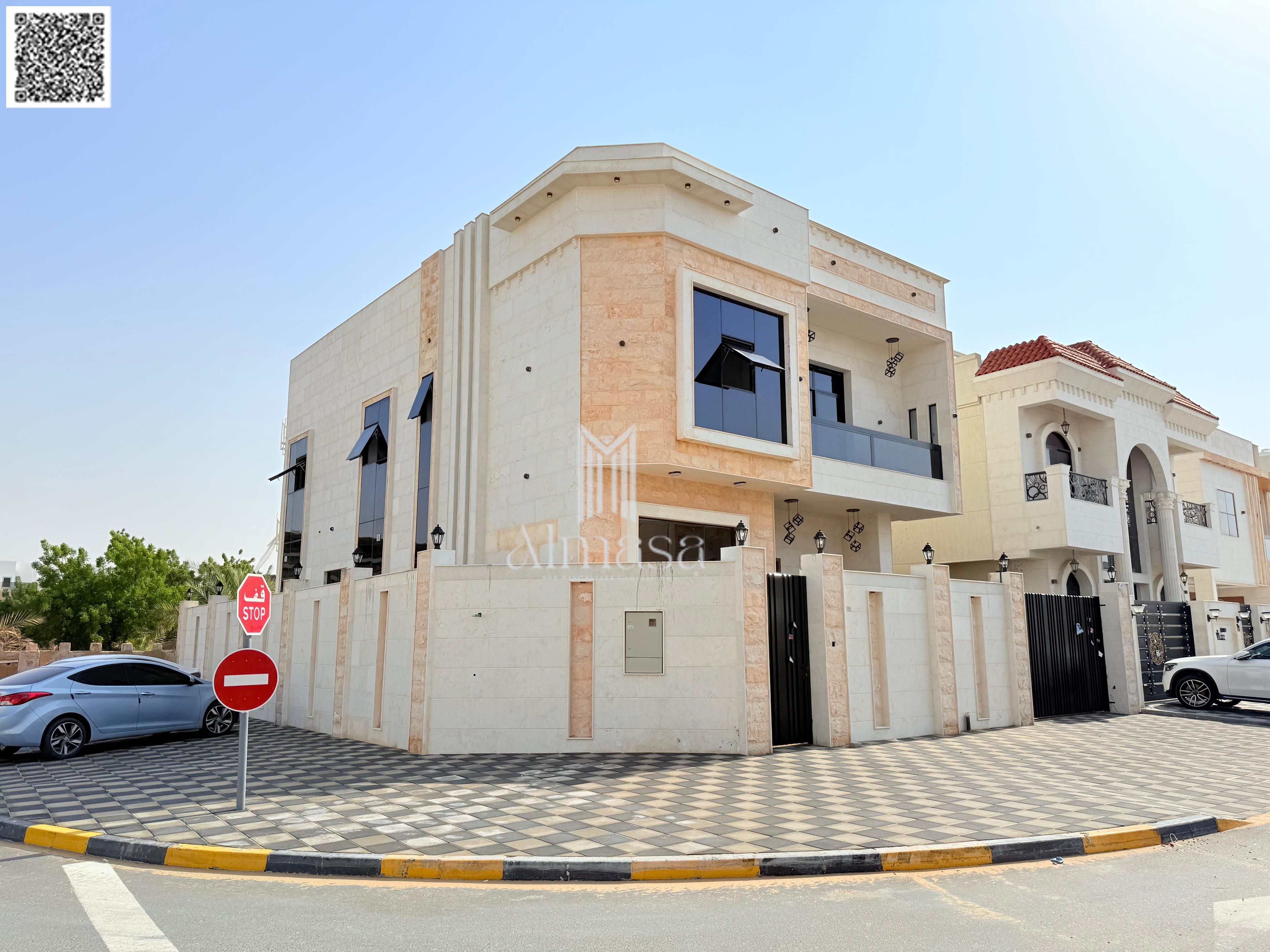 Own a luxurious corner villa for sale in Al Helio 2, Ajman. Freehold ownership available to all nationalities. Exquisitely finished