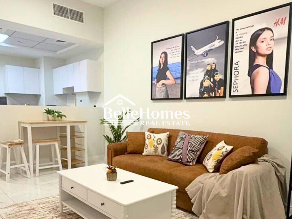 Luxury 1BR, fully furnished |Higher Floor | Walk to Metro