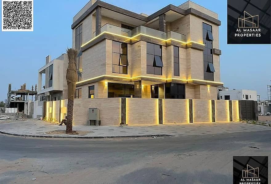 Own a luxurious corner villa with two floors, a rooftop, and a swimming pool, at a price that includes registration, ownership, electricity, and air c