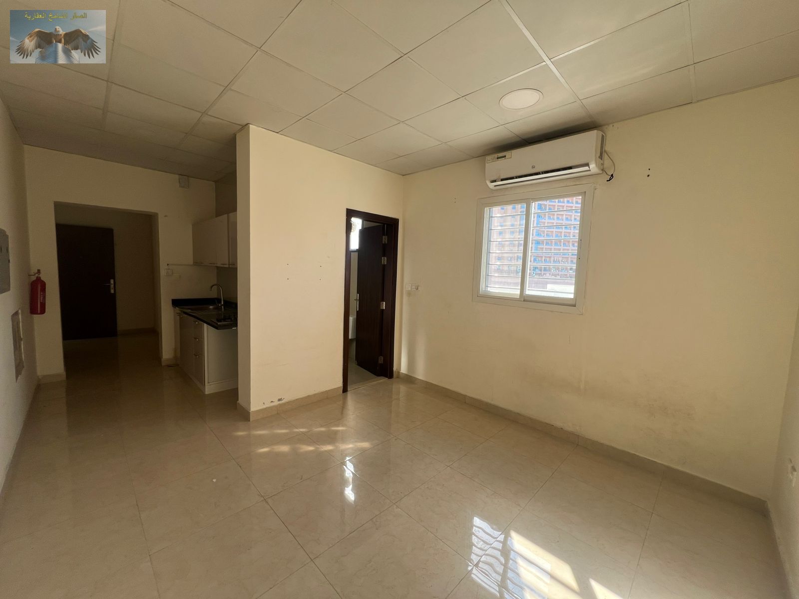 A distinctive studio apartment in a new building in Al Nuaimiya 1, next to Al Hikma School and Khalifa Street, opposite Ramada Black Hotel,