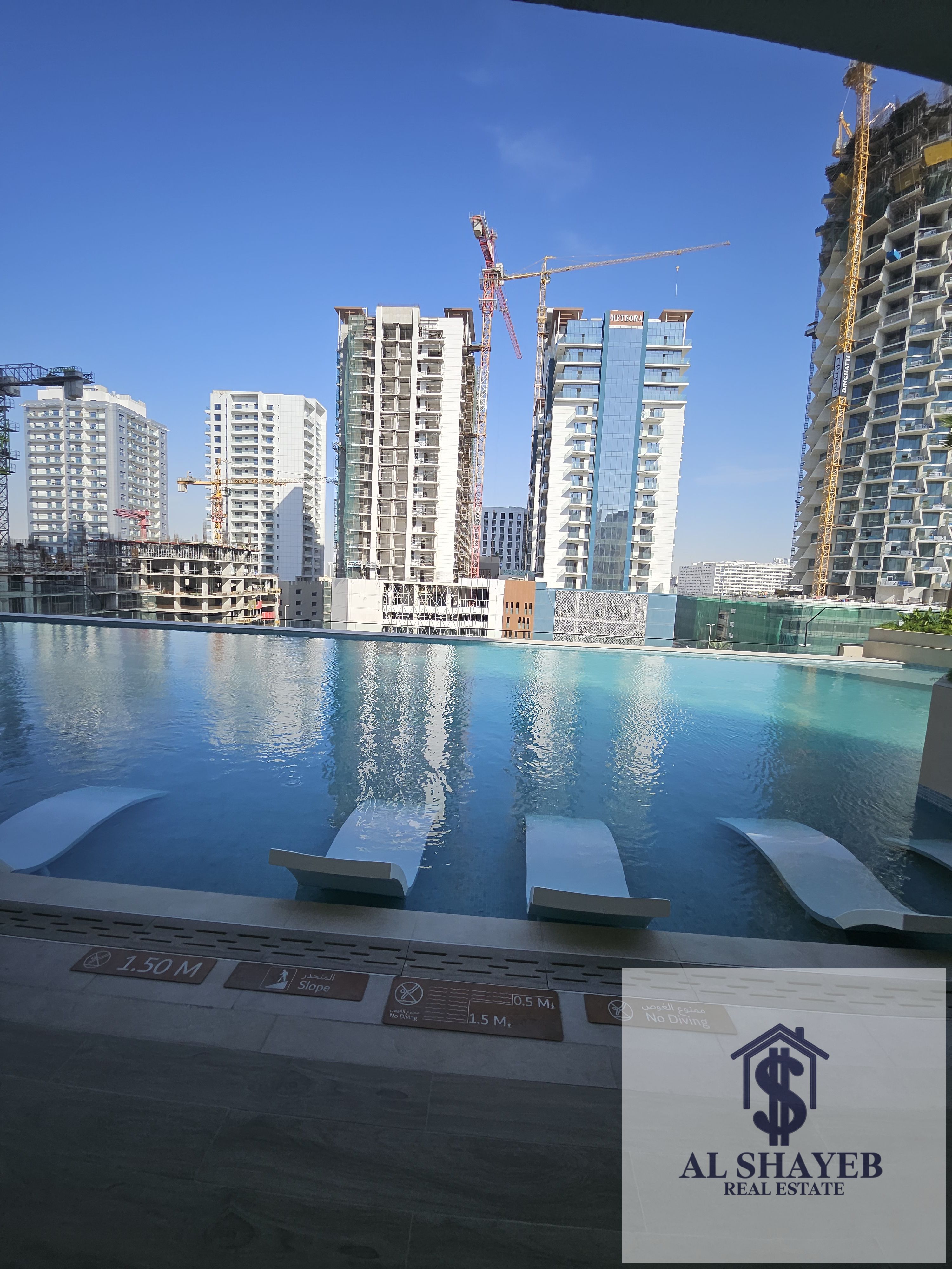 1BR Apartment with Private Pool | For Rent | Binghatti Phantom