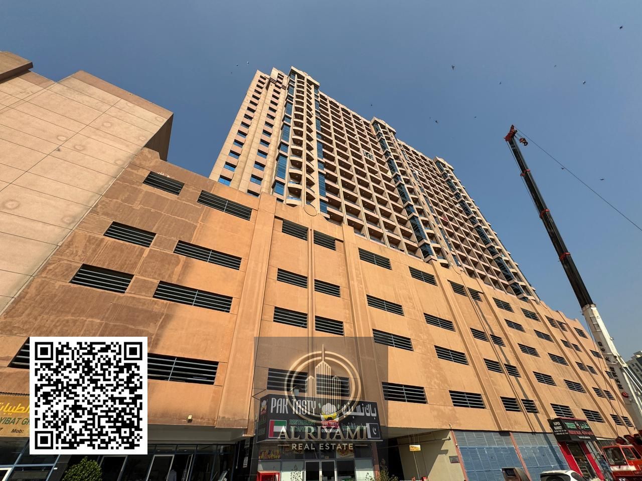 Own an apartment in the heart of Ajman with an open view. Two bedrooms and a living room, ready to move in or invest with an open view.