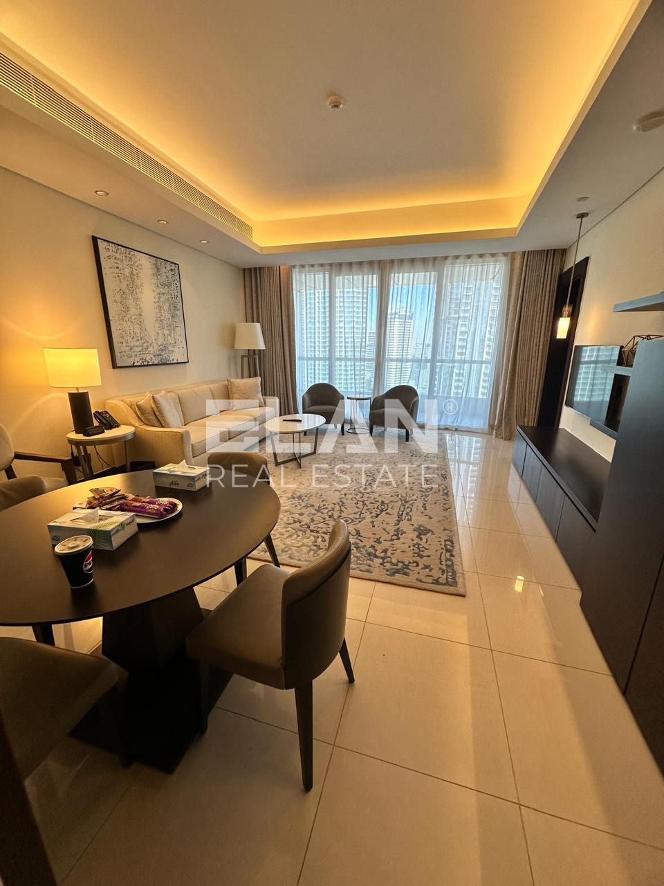 Serviced 1BR | High Floor | Bills Included | Boulevard View