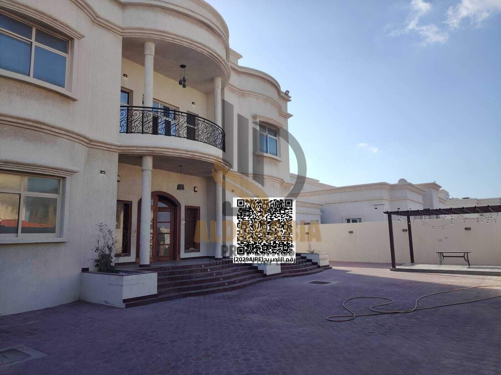 A villa for rent in Al Raqaib area, Ajman.