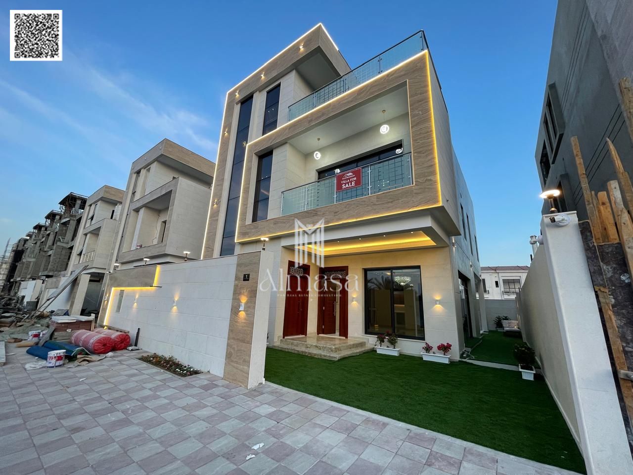 LoFor Sale: Luxury 3-Storey Villa in Al Yasmeen – Ajman cation: Directly facing the park – quiet and prime area Price: AED 2,400,000 – Negotiabl