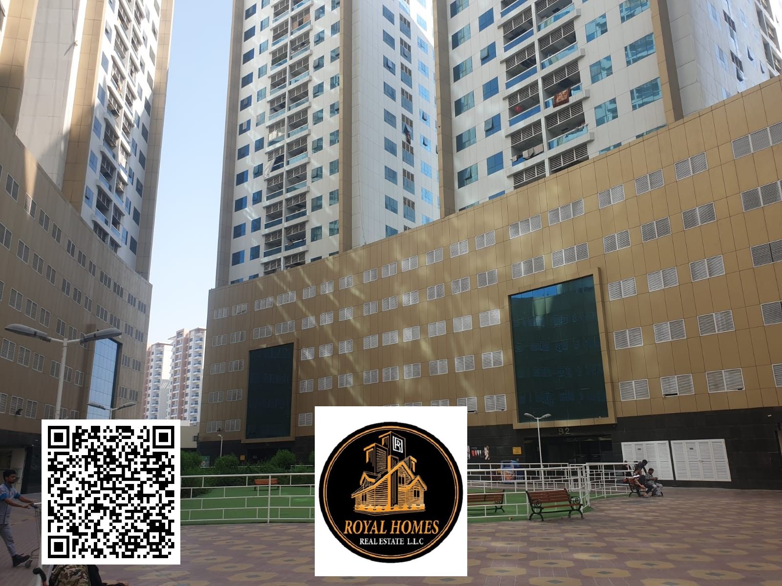 Hot Offer Cheapest Price Studio For Sale With Parking & Furnished & Empty Apartment Located At Best Community Ajman Pearl Towers (Lulu Towers)
