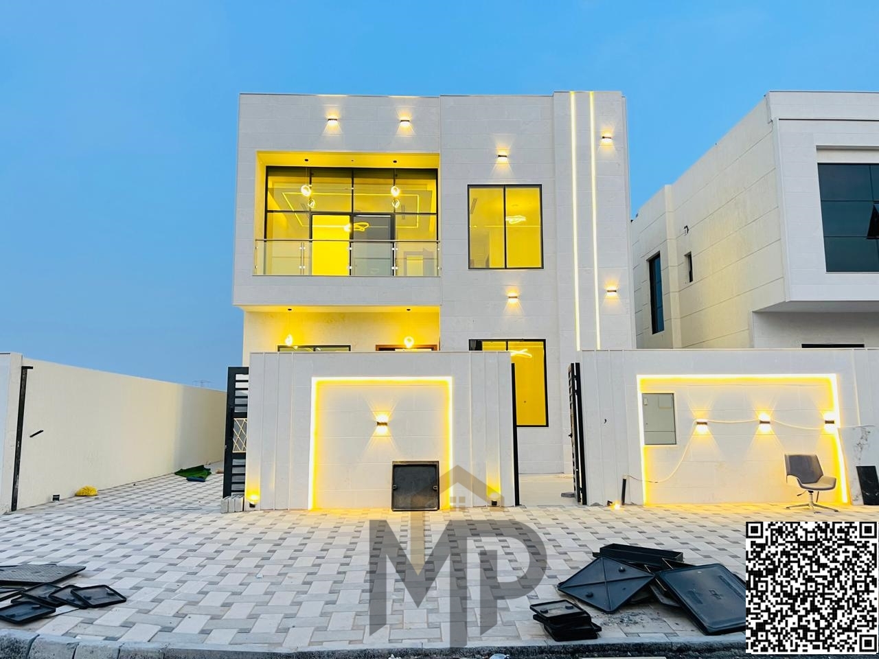 A luxurious modern villa with high-end finishes, including registration fees, an exceptional ownership opportunity.
