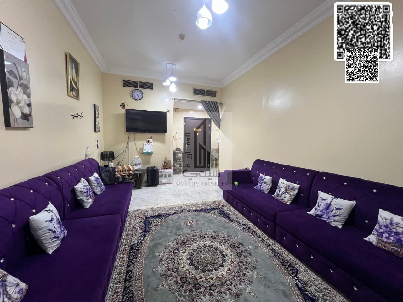 3-bedroom apartment for sale with a spacious reception area