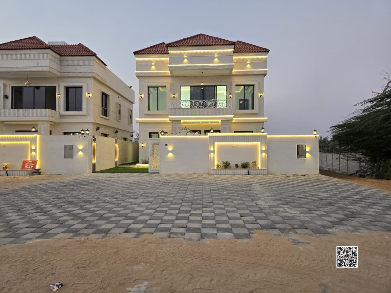 For rent: Modern villa in Al Zahia area, first occupancy, detached villa, in one of the best residential locations, stunning design, spacious areas, o