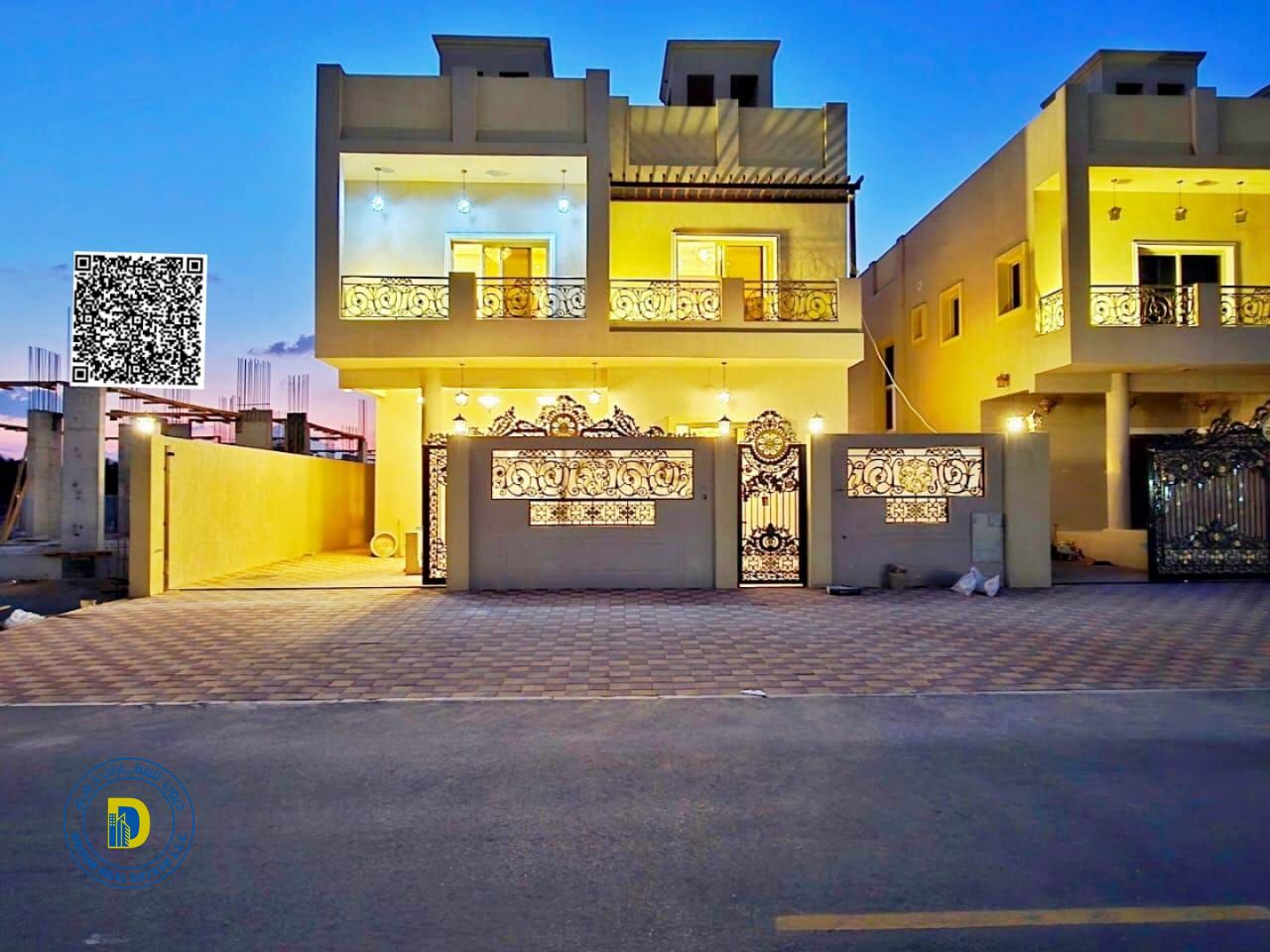 For sale: Classic 5-bedroom villa in Al-Helio 2 area, registration fees included, super deluxe finishing, freehold , bank financing.