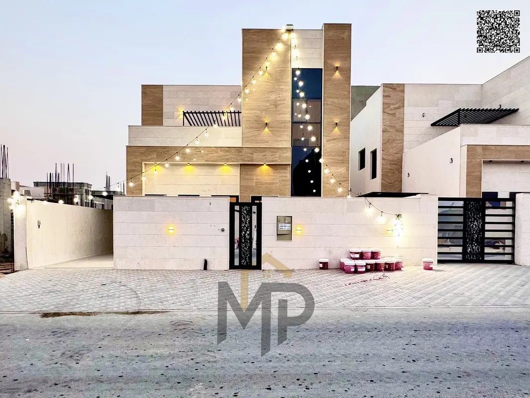 Luxury villa in **Al Helio 2 - Ajman** ready for immediate occupancy with high-end finishes. **Freehold ownership for all nationalities. **