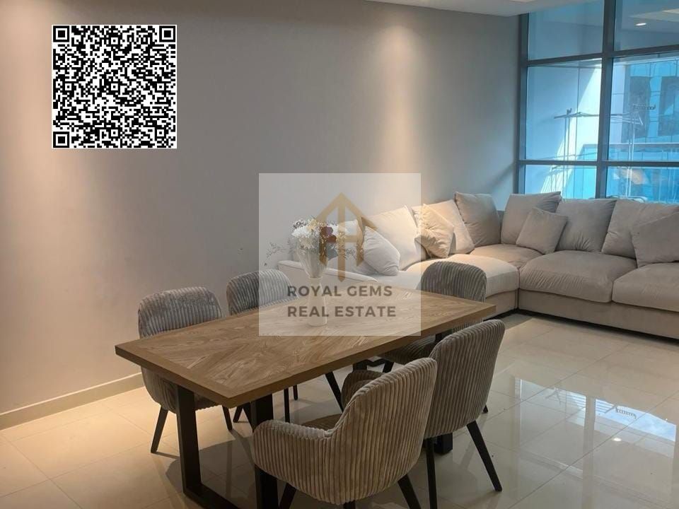 For yearly rent: - two bedroom apartment with garden view in Gulfa Towers - AED 75,000 - With parking, gym, swimming pool and children's playground.