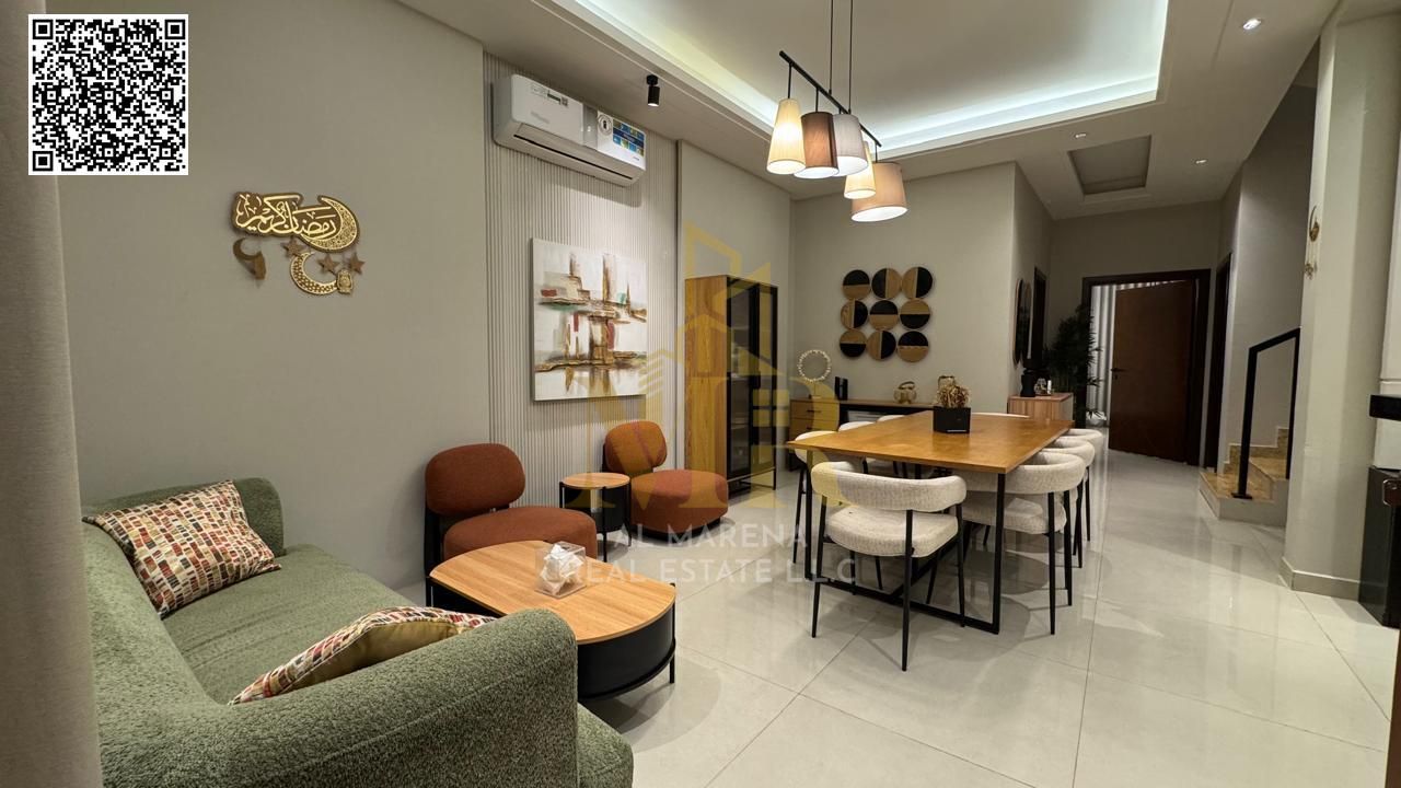 Family Townhouse for Sale in Al Yasmin District | Two Floors + Includes Electricity, Water, Air Conditioning, and Furnishings. Personally Finished. Di