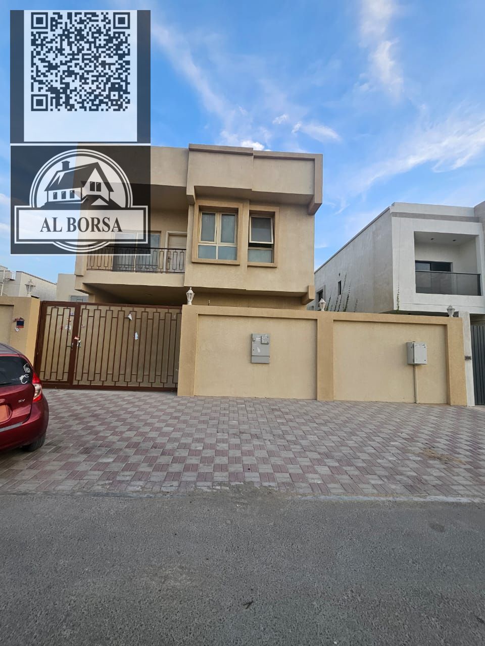 Villa for rent in Al Zahia - Ajman, 5 master bedrooms + living room + majlis + kitchen + internal yard and external setback, local electricity, rea