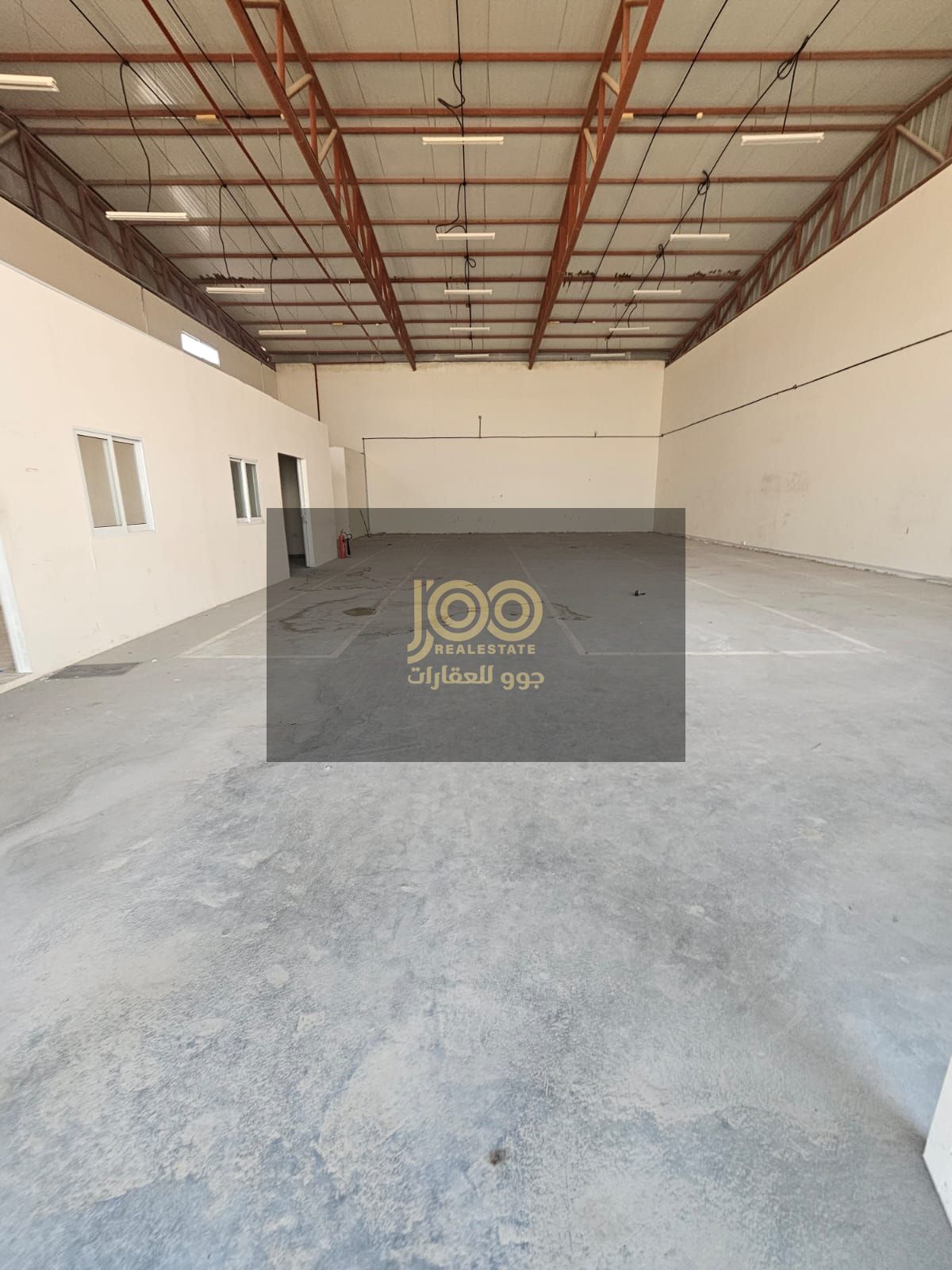 A ready-to-use warehouse is available for annual rent at 3750
