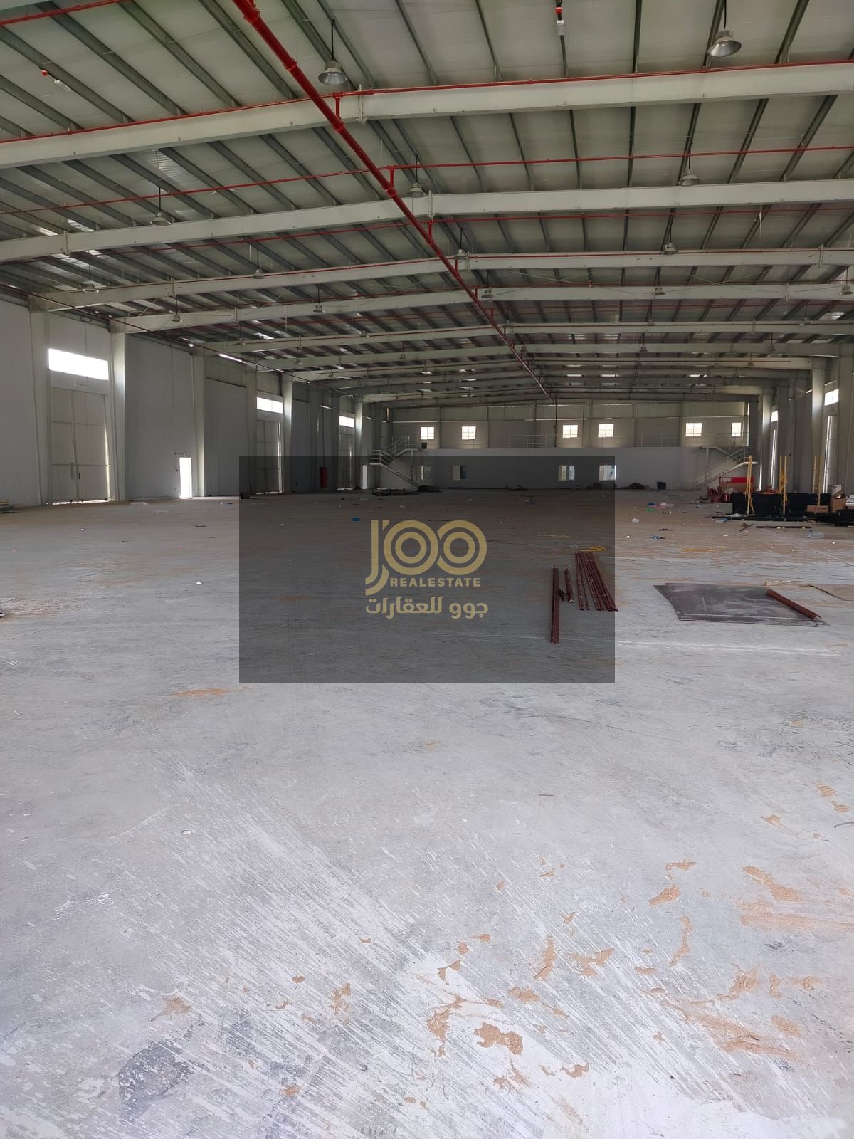 Excellent warehouse in Umm Al-Tha'oub, 34 thousand square meters, 260 electricity