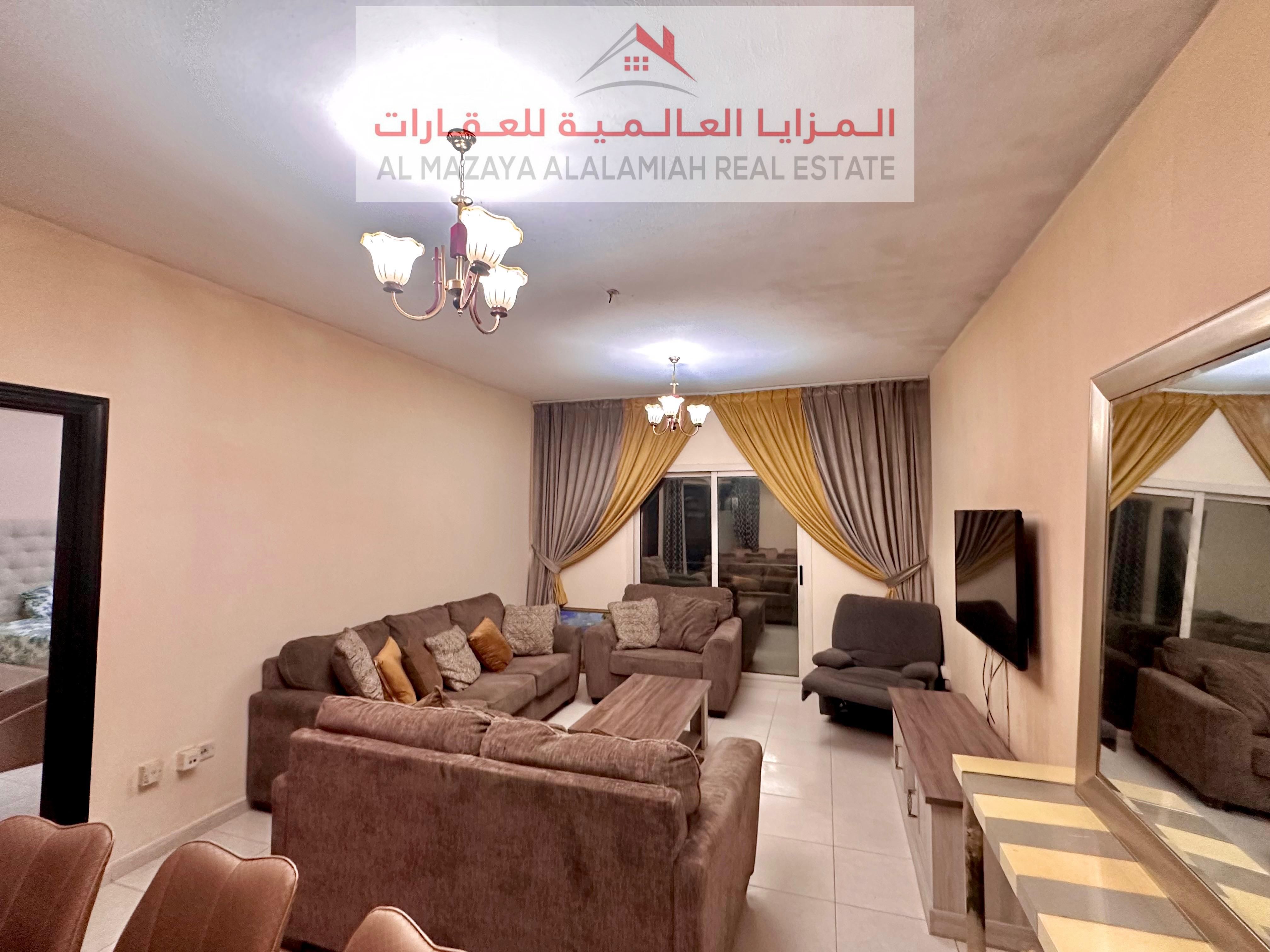 1BHK with 2 Balconies & 2 Baths | WiFi Included | 4,800 AED Monthly