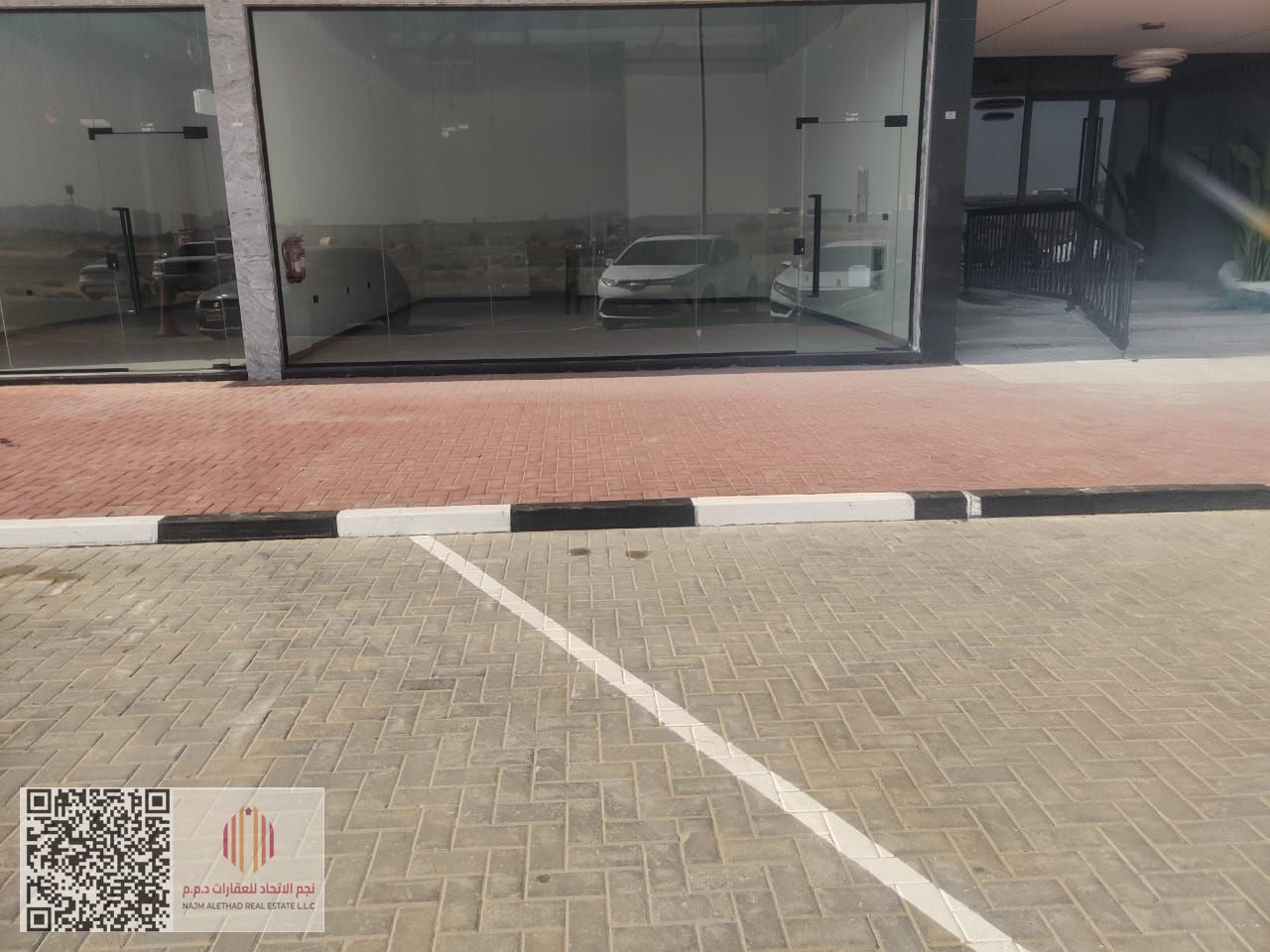 A commercial shop available for annual rent, located in Ajman Emirate – Al Jurf 3 area, boasting a very prime location in a vibrant district close to