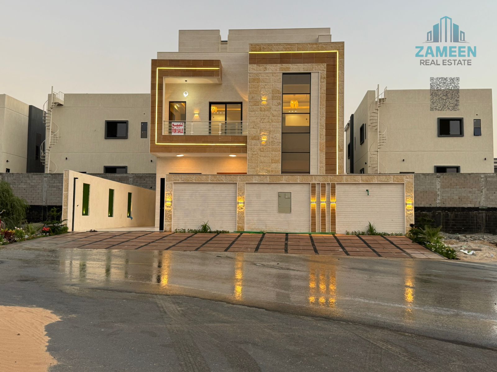 Modern "Ultra Luxe" Villa for Sale - Al Helio 2 (Ajman) Complete contemporary design with a rooftop terrace and a price that includes registration