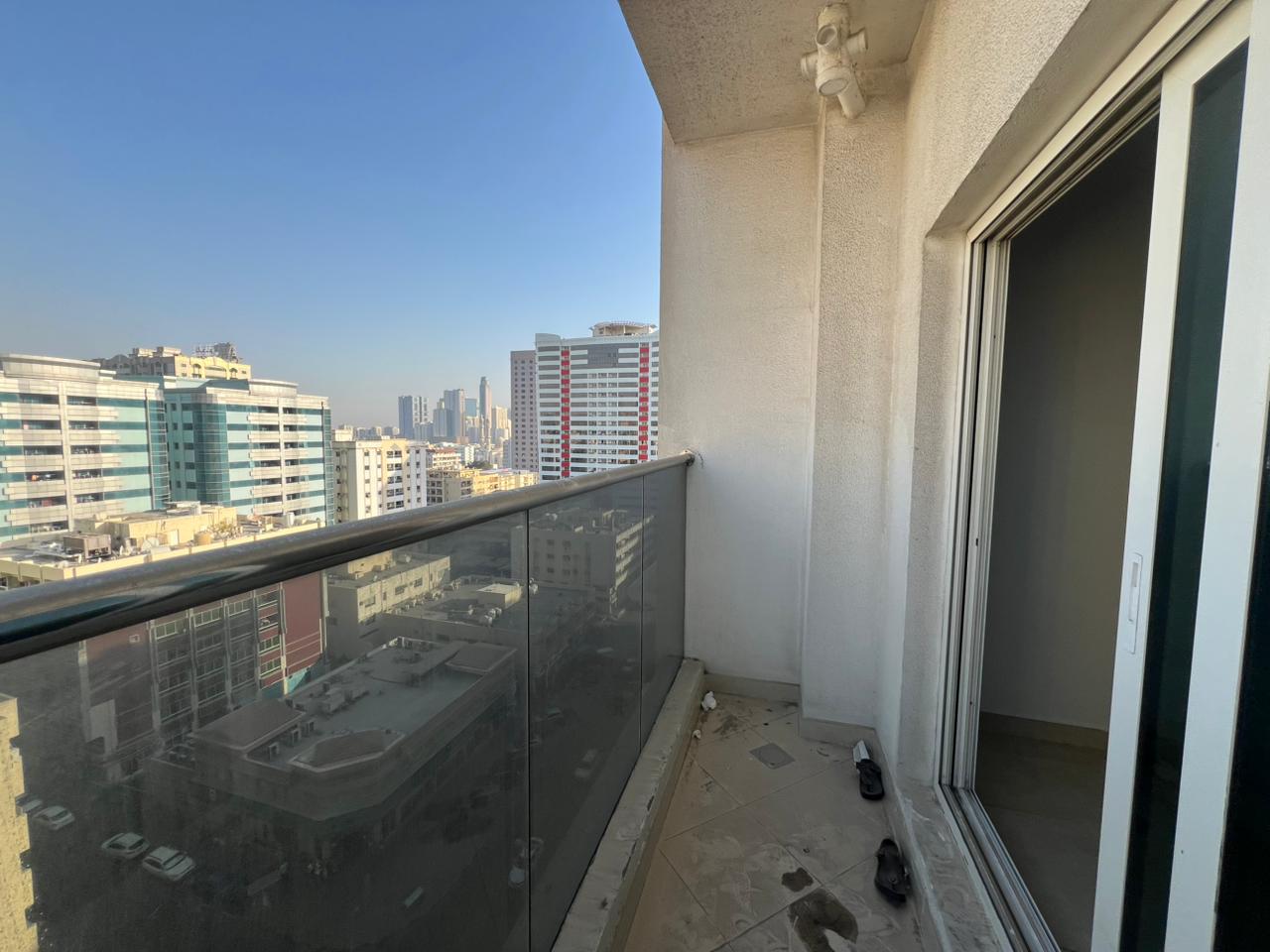 Two bedrooms and a living room in Al Majaz 2 No deposit required Free parking Balcony 2 bathrooms Central gas Central air conditioning