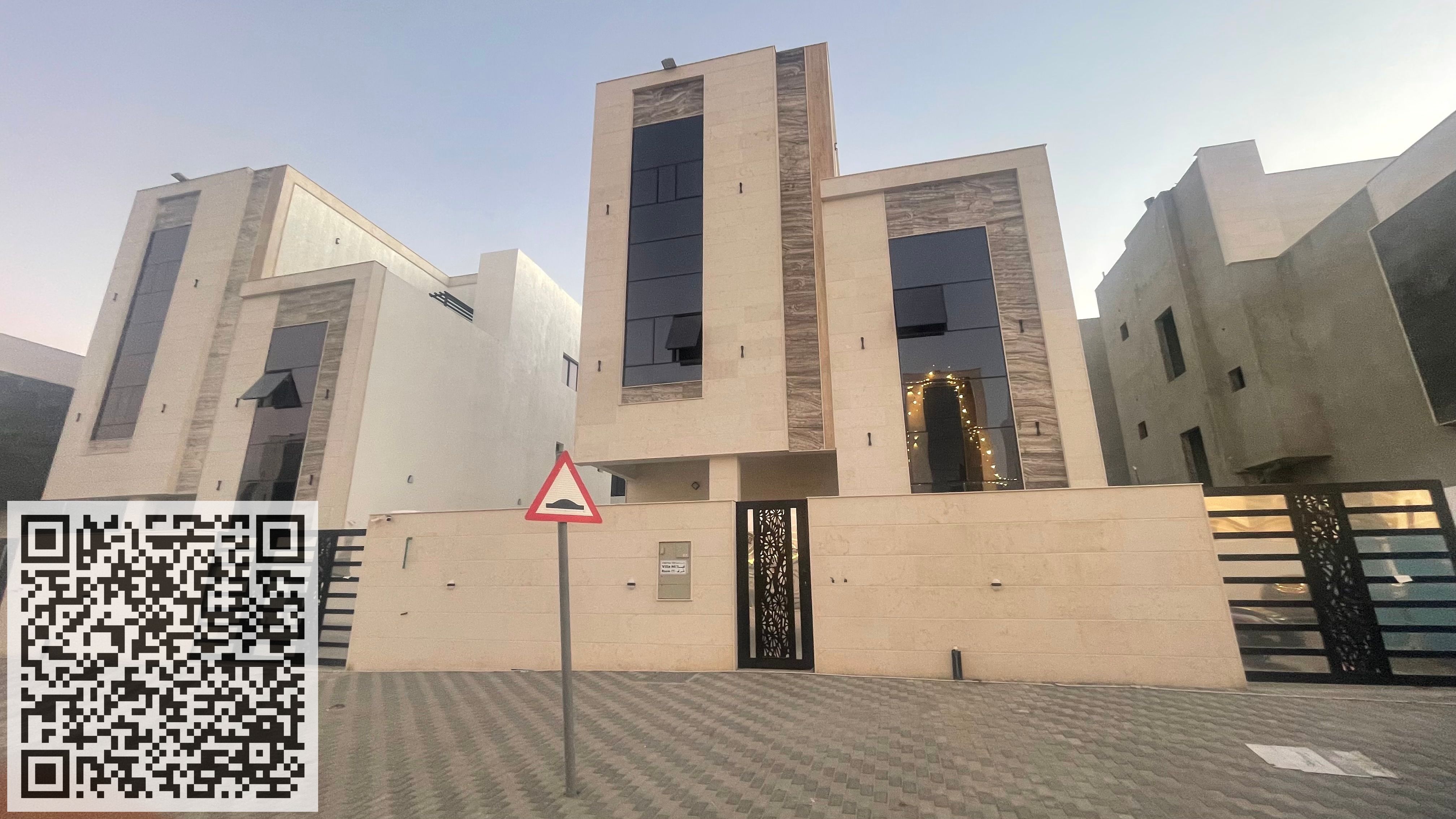 Large villa for sale in Ajman, including registration and ownership fees, at a reasonable price.