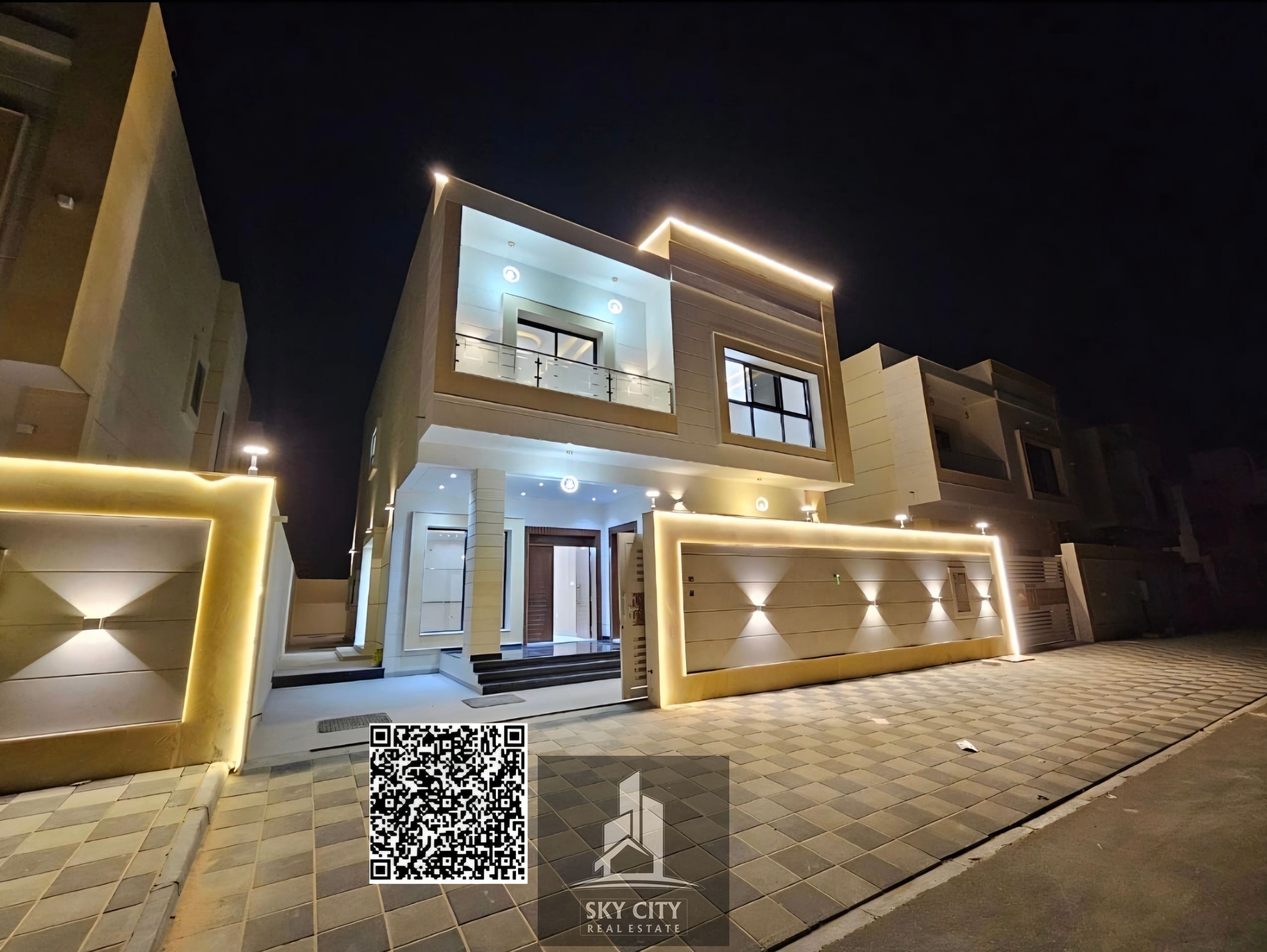 Villa for sale with water, electricity, and air conditioners in Al Yasmeen