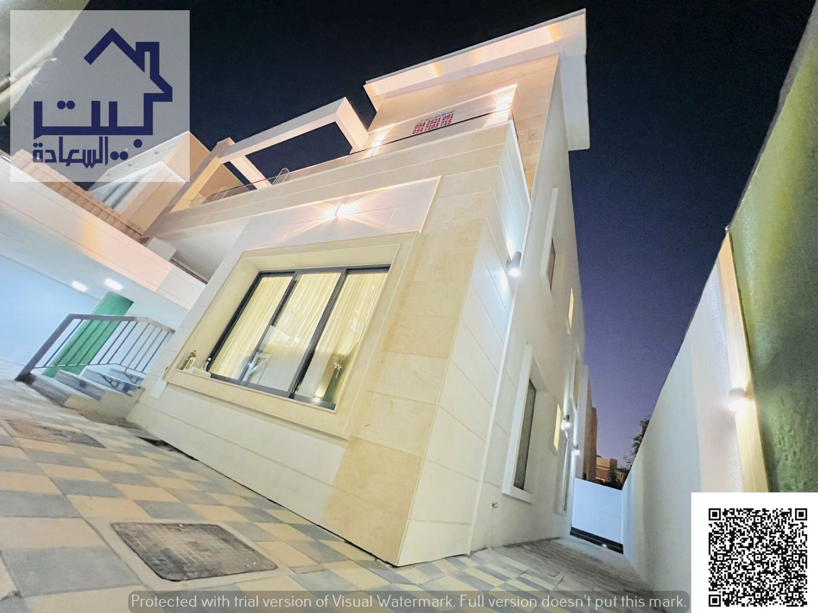 Villa for rent in Al Yasmeen area (Ajman), fully furnished - with a yard inside the villa - price 120,000 AED in four installments, near Sheikh Mohamm