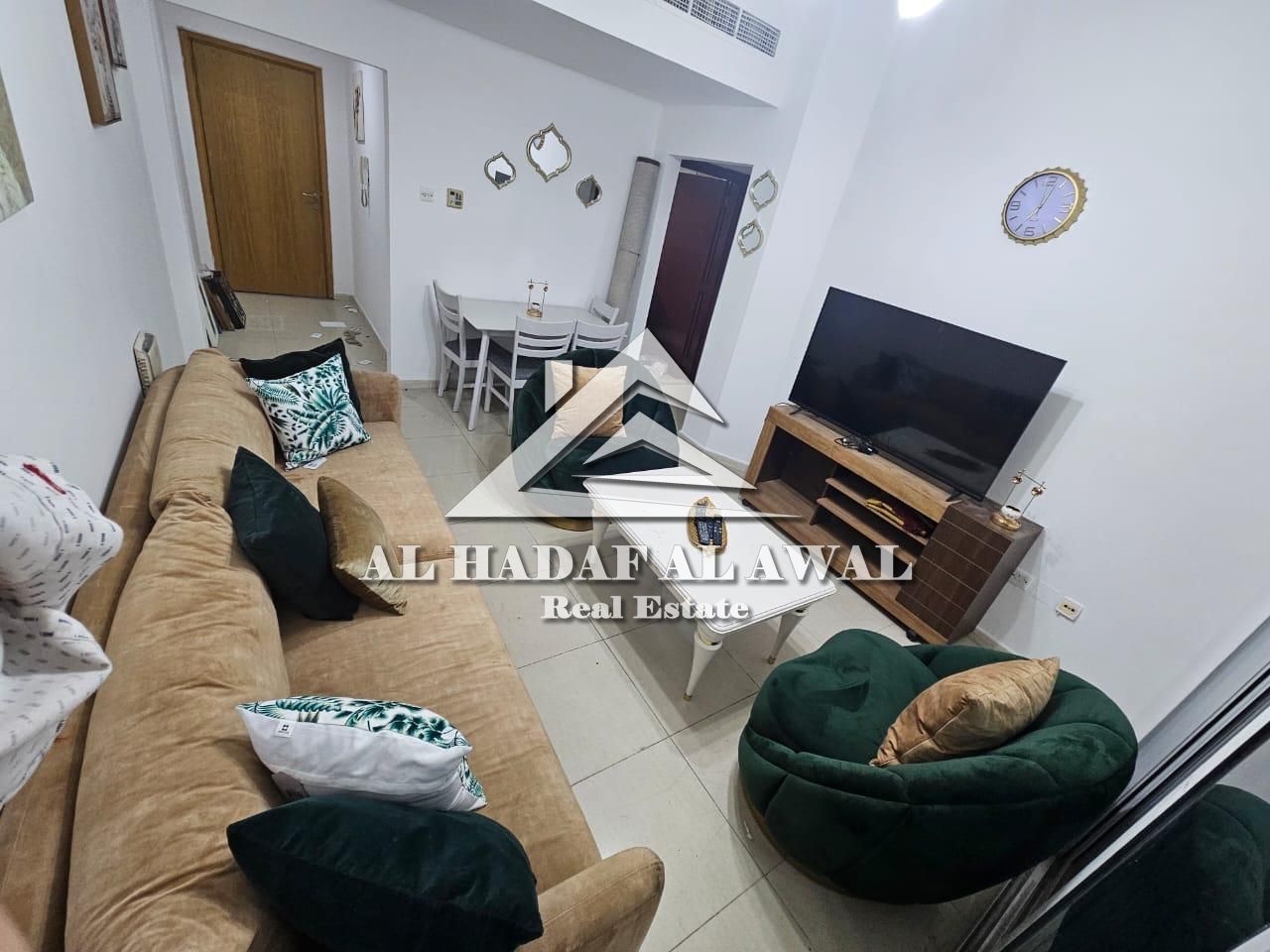 For monthly rent in Al Taawun area, a room and a hall with free internet
