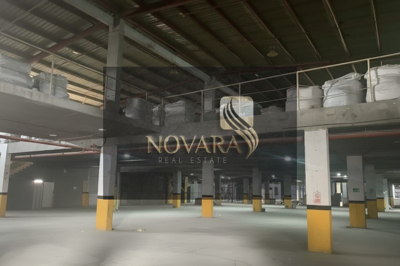 Warehouse for rent in Al Jurf Industrial Area 3, 60,000 sq ft with mezzanine, 750 kW electricity, suitable for industrial and logistics activities, re
