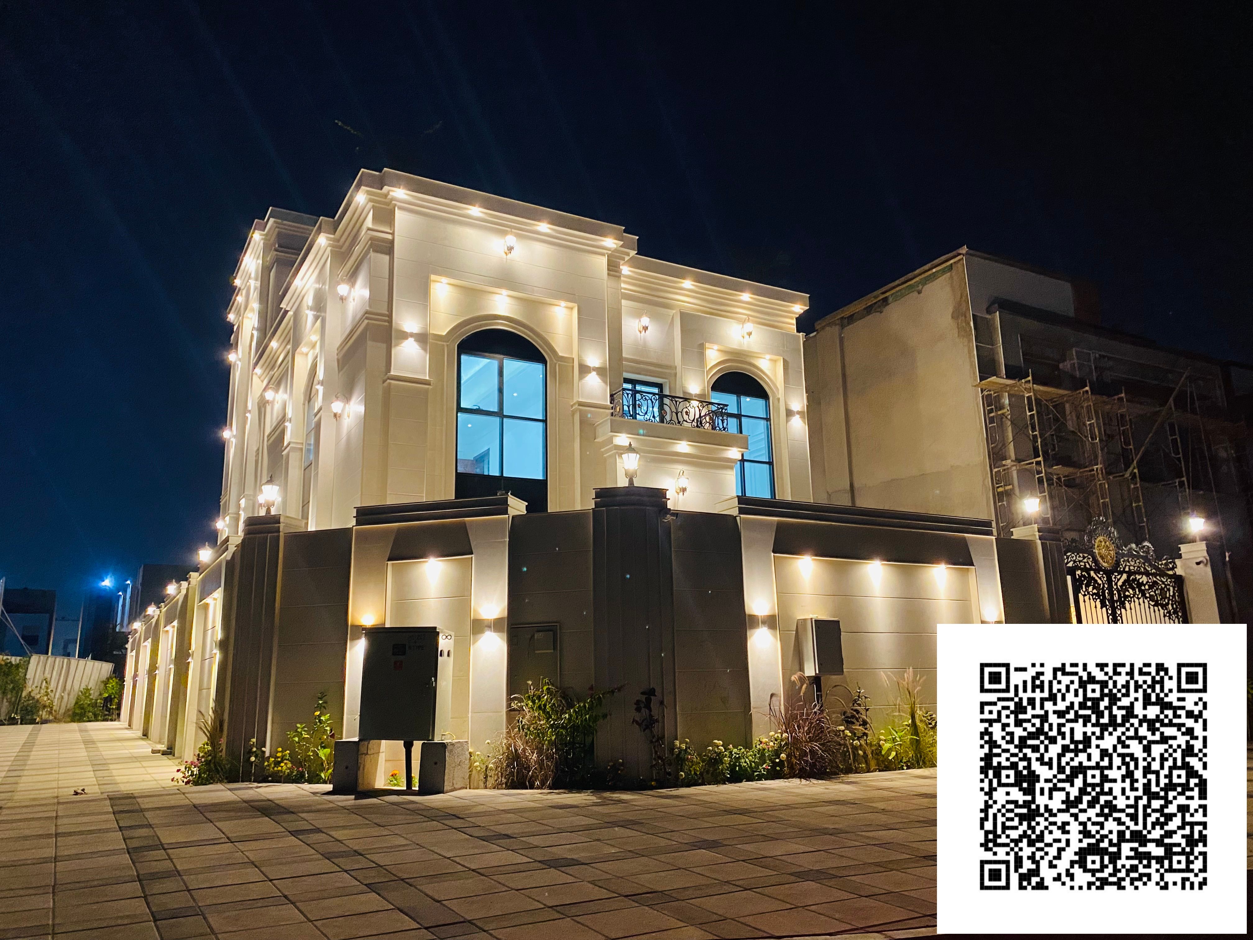 For rent, a villa for the first occupant, super deluxe G+2, Ajman Al Helio