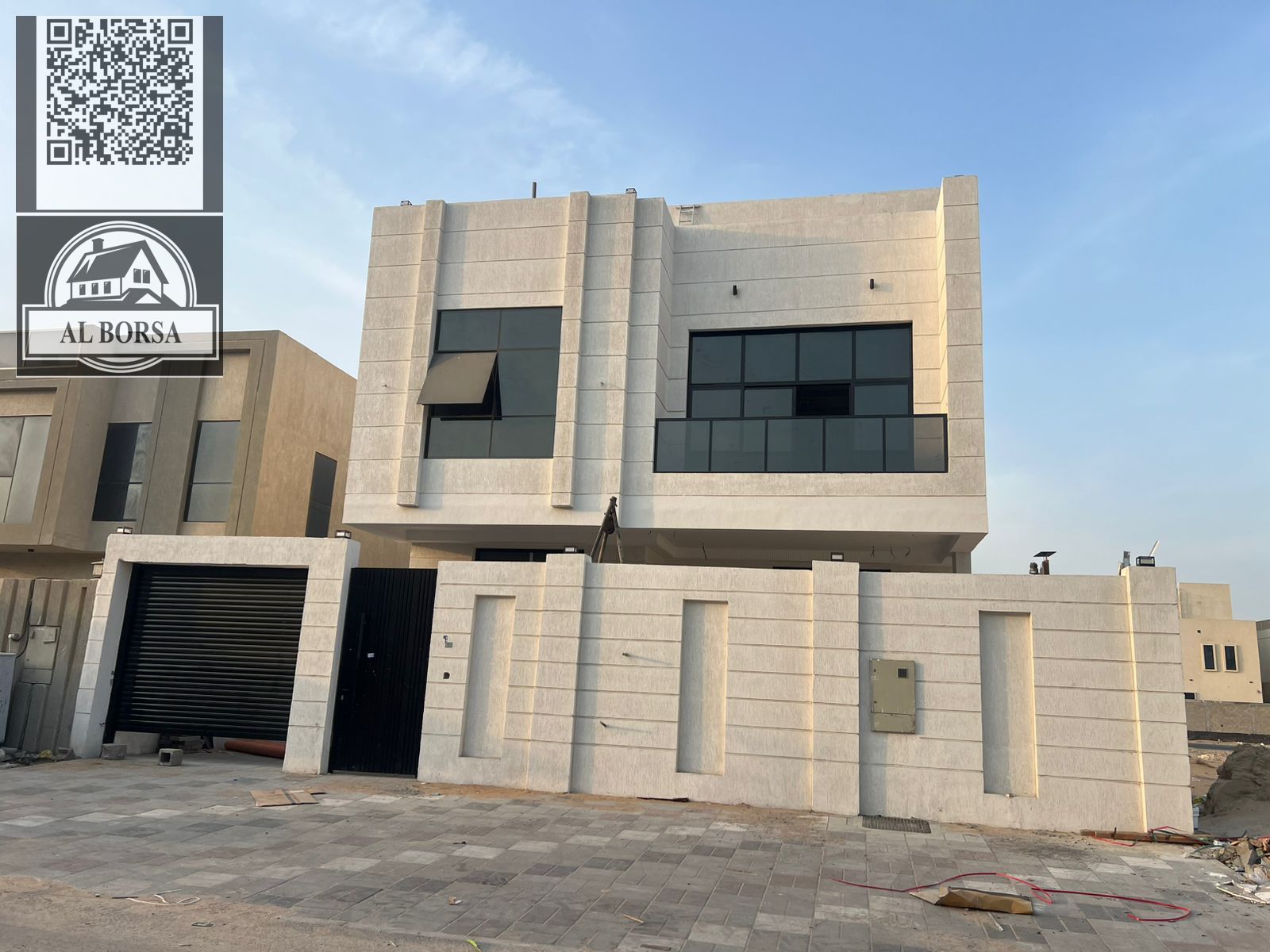 For sale: Villa in Al Bahia – Ajman, 5 bedrooms + Majlis + Hall + Maid's room, including electricity, water and registration fees.