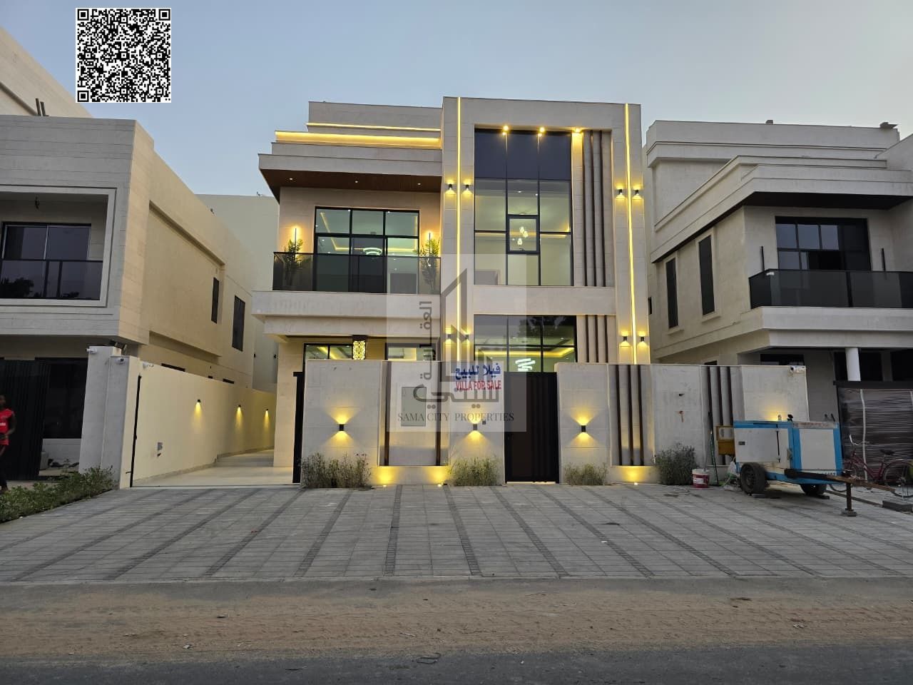 Ready with water, electricity and air conditioning