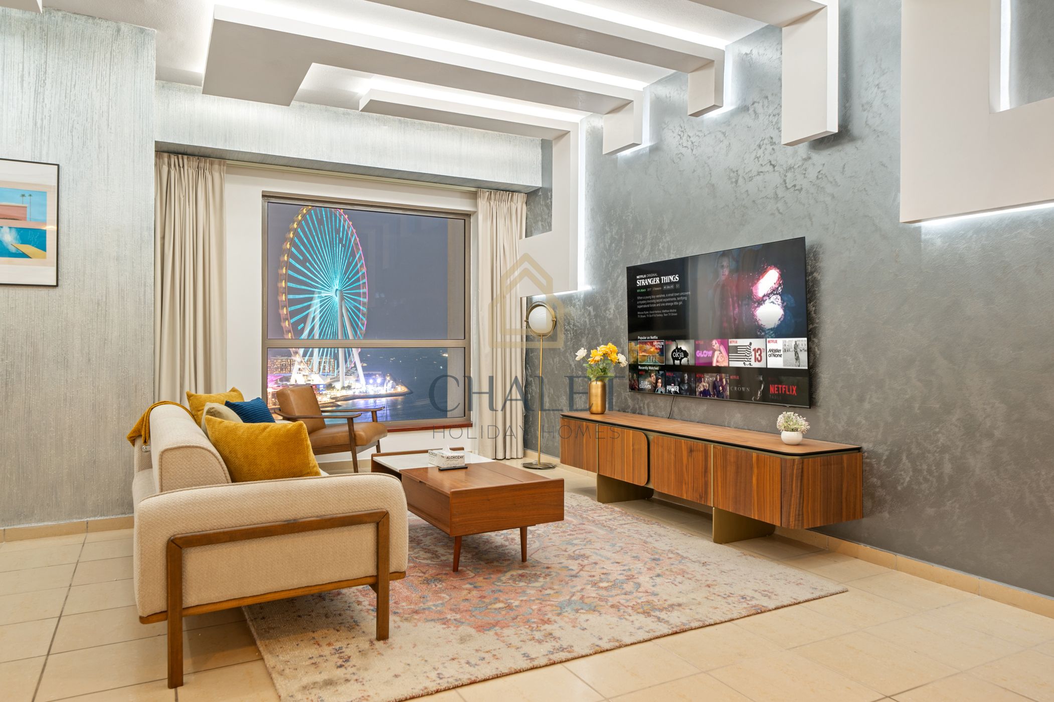 3 Bedroom Apartment for Monthly Rent | Shams 4 | Dubai Eye View