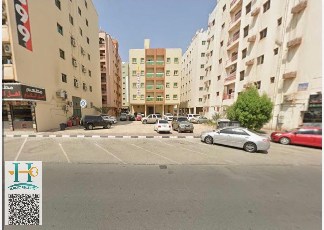 Investment Opportunity in the Heart of Ajman Land for Sale in the Heart of Ajman Commercial/Residential/Commercial Land on Kuwait Street Main Exit to Sharjah and Mohammed Bin Zayed Prime Location Area: 6458 sq ft Land Area: 4 + Plot Height Price: AED 3,30