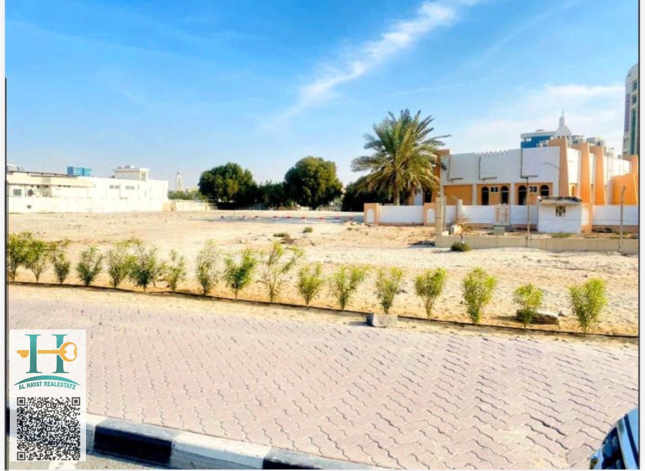 Commercial residential land for sale in – Ajman Location / Rashidiyah 3 – Sheikh Rashid Bin Humeed Street Area / 5,402 SQFT Price: 3,700,000 Land Permit / G+6 Free Hold all Nationalities