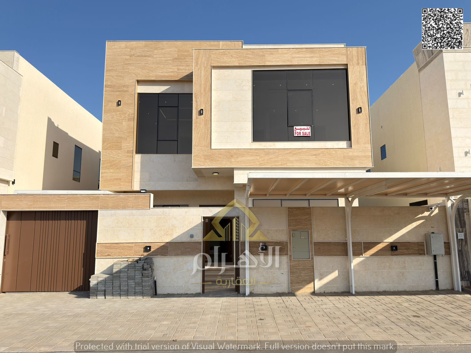 Own a villa now in a prime location in Al Zahia area, featuring five master bedrooms, a modern design, spacious living areas, a quiet location close t