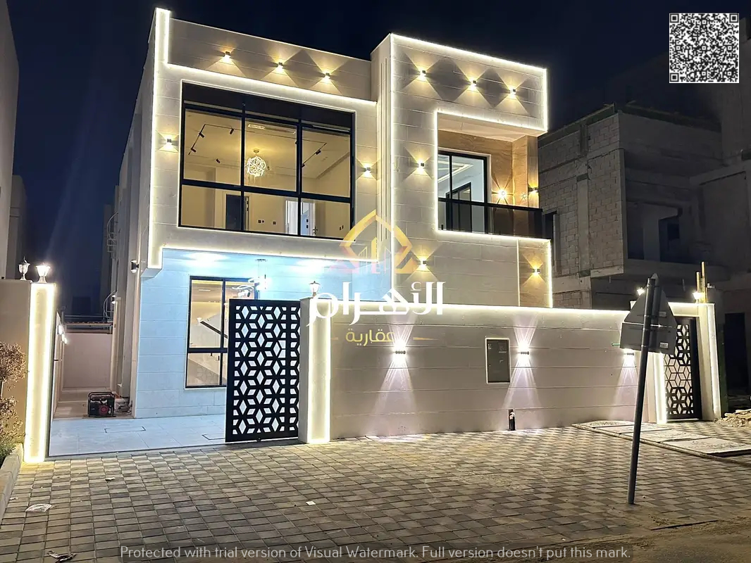 Villa in Al Amera Gardens with 5 master bedrooms, private pool, and a quiet location. Price includes registration and ownership.