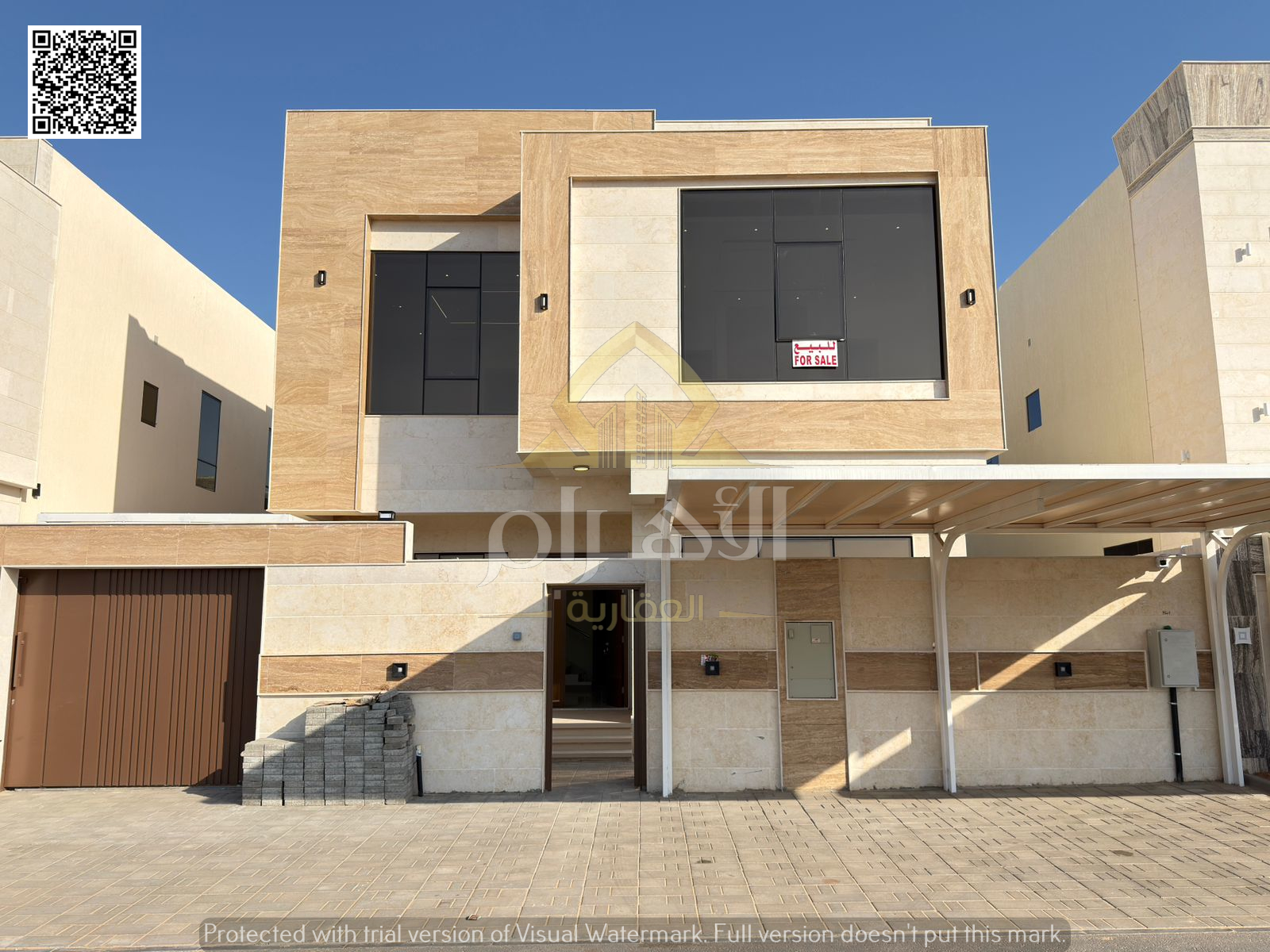 Own a villa now in a prime location in Al Zahia area, featuring five master bedrooms, a modern design, spacious living areas, a quiet location close t