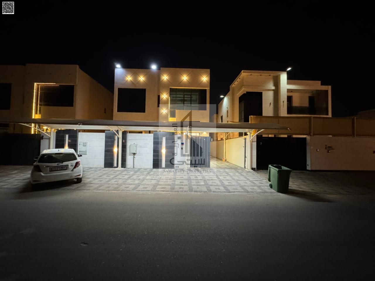Villa for sale in a prime location, including air conditioning, electricity, and water