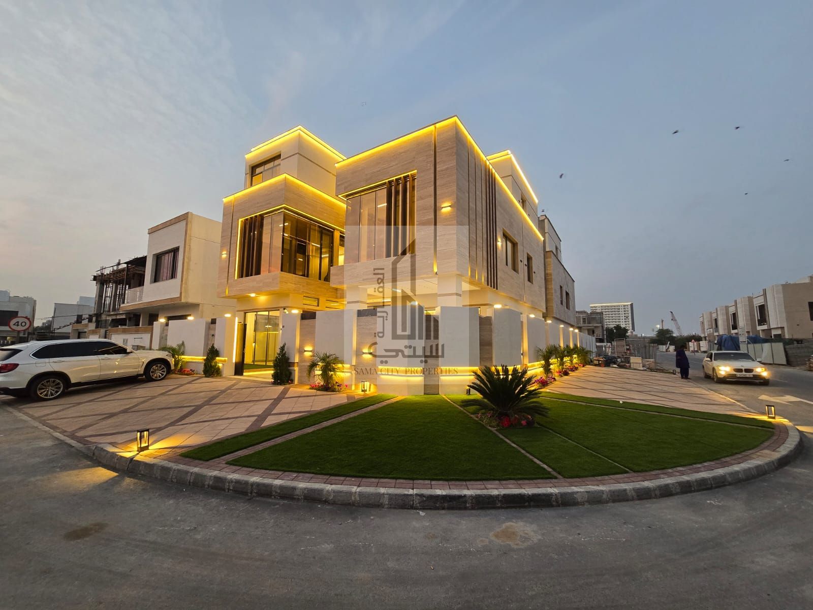 Villa for sale *Ajman * Consisting of: * *5 master bedrooms* * Majlis