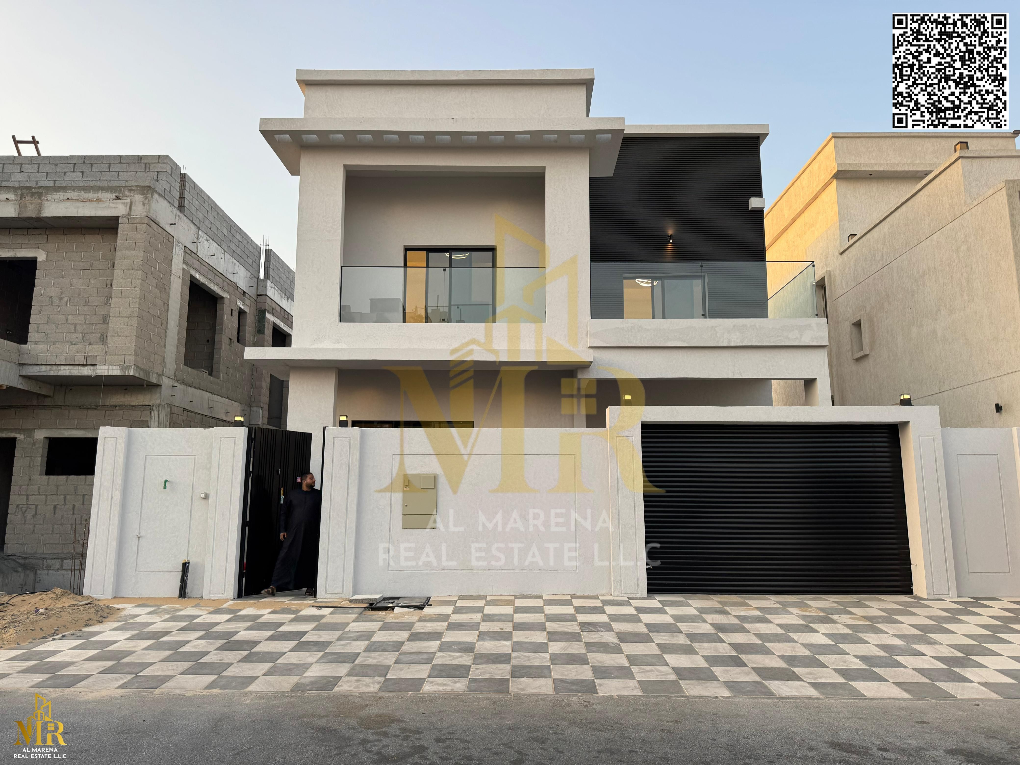 Villa behind Al Yasmeen Park, 4 master bedrooms, two floors and roof on 3,014 sq ft, modern design with spacious layout, price includes registration f