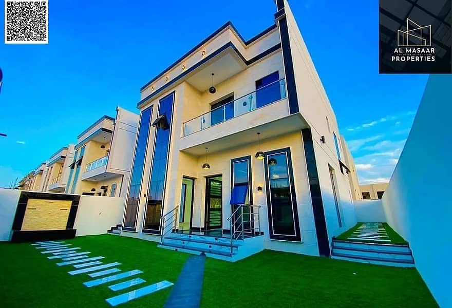 Villa with all registration and ownership fees included, ready to move in, in one of Ajman's most prestigious areas, freehold ownership.