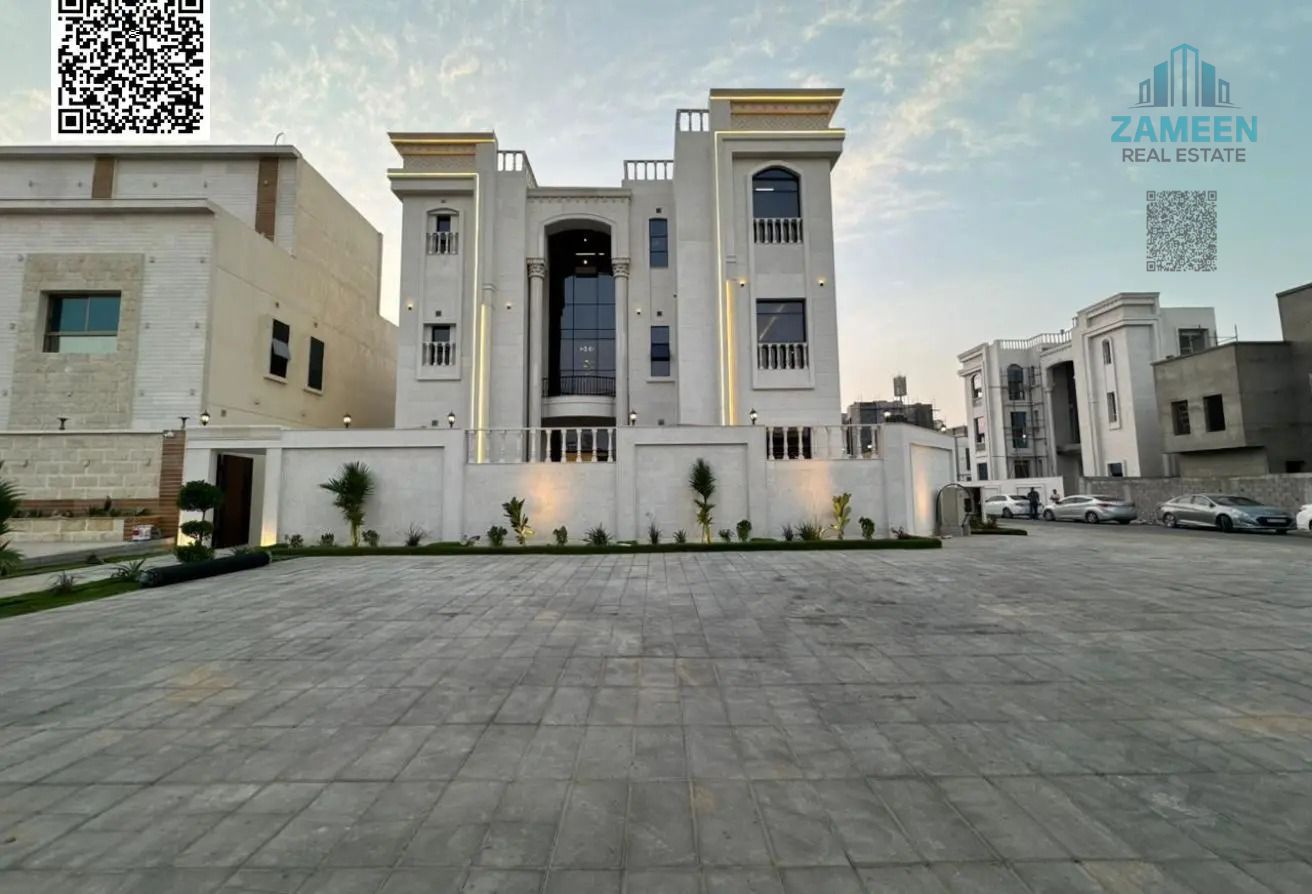 Luxury Corner Villa for Sale in Al Zahia - Ajman Large Area: 4,500 sq ft | Registration Fees Included For sale: A modern villa with an elegant de