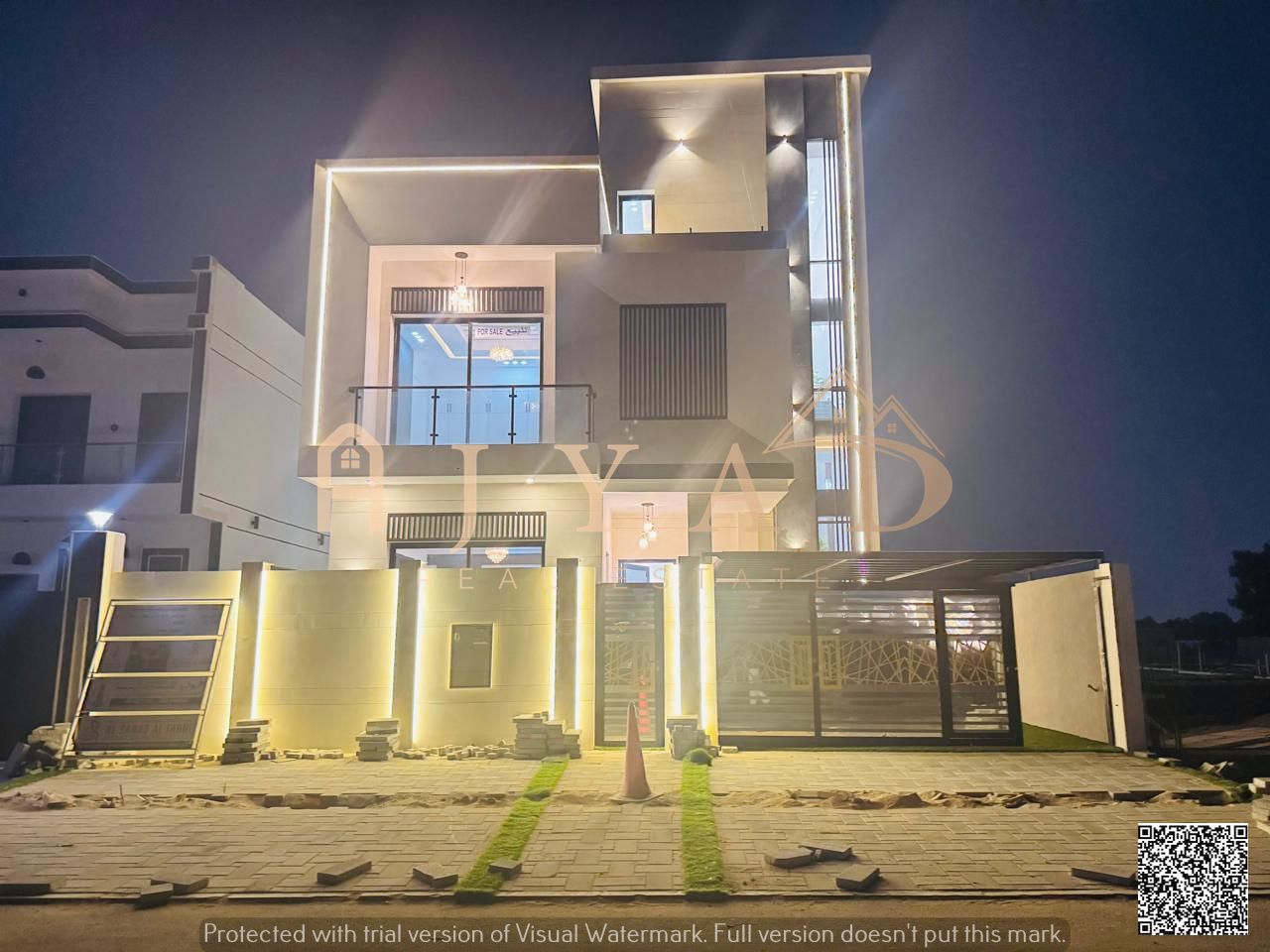 For Sale: 3-Story Villa in Al Helio Area, behind Sheikh Mohammed Bin Zayed Road, opposite Al Hamidiya Park, Ajman