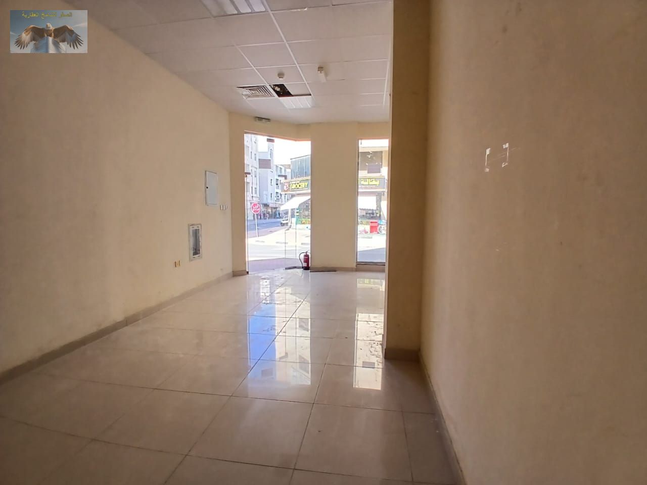 Commercial shop for rent in Al Jurf 2 area, featuring an excellent location considered one of the strongest commercial locations in the area.