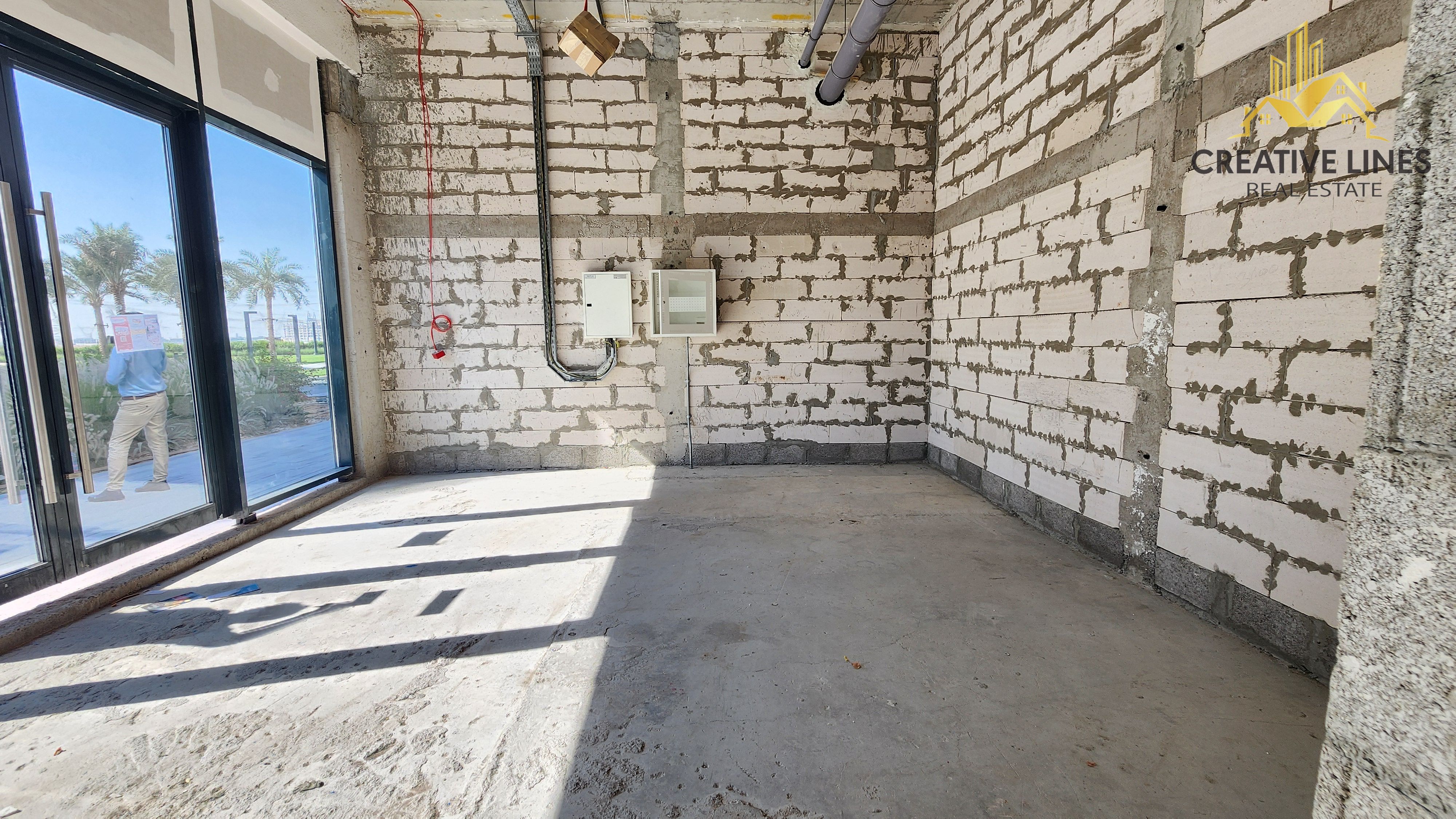Near to the parking space shell and core prime location retail available